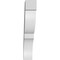 Ekena Millwork 3-in. W x 14-in. D x 18-in. H Valencia Architectural Grade PVC Knee Brace BRCP03X14X18VAL - alternate 5